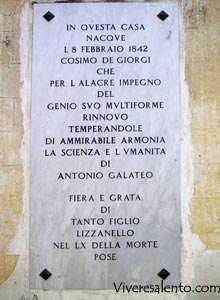 Zur Erinnerung an Cosimo De Giorgi 